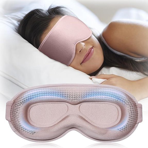 3D Weighted Sleep Mask for Women - Light Blocking