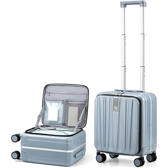 Hanke 16-Inch Underseat Carry-On with Wheels Grey