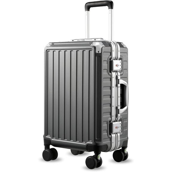 Carry-On Luggage: 20-Inch Spinner Wheels Hard Shell
