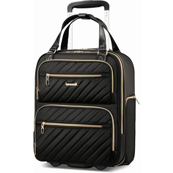 LUGGEX Underseat Carry-On Luggage with Wheels (16 inch)