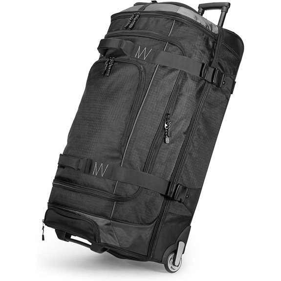 Amazon Basics 35-inch Rolling Duffle Bag with Wheels