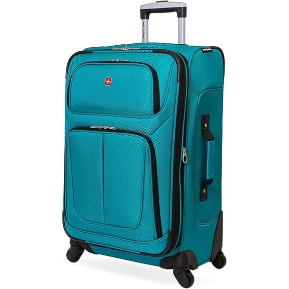 SwissGear Sion Softside Expandable Luggage 25-Inch Teal