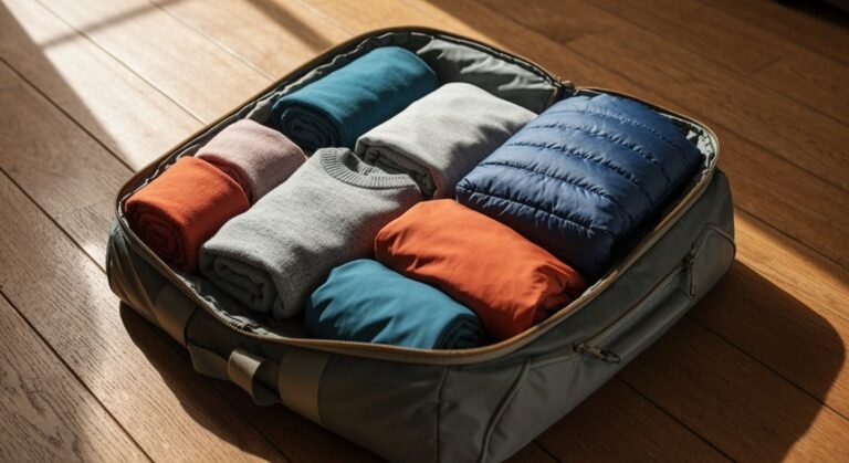 layered packing for weather