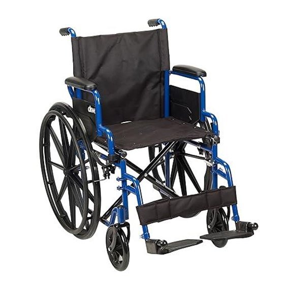 Drive Medical Blue Streak Lightweight Wheelchair 18-Inch Seat