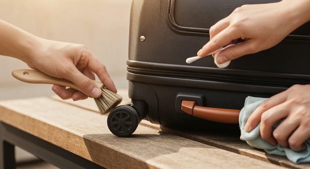 maintain travel bag components