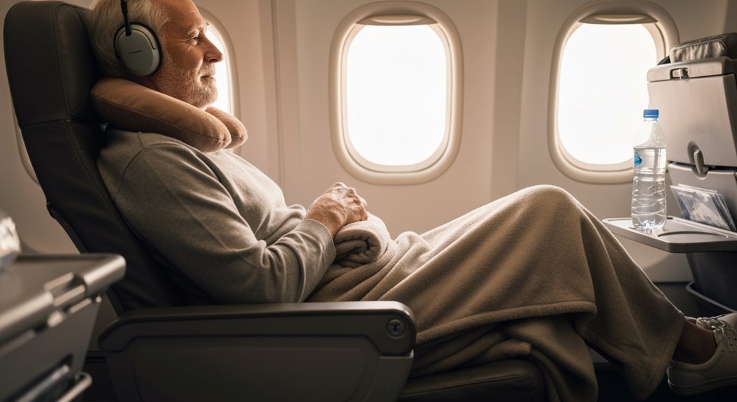 maximize in flight comfort amenities