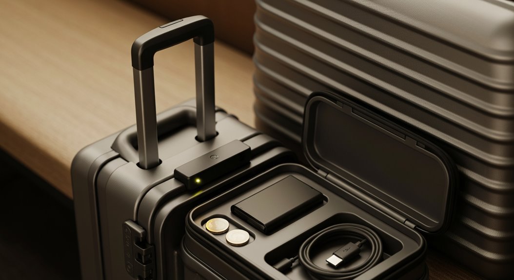 maximize luggage tracker battery