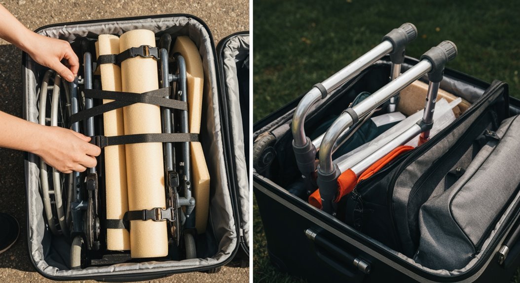 packing mobility aids properly