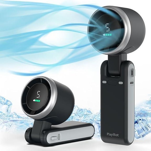 Portable Handheld Turbo Fan with 5 Speeds