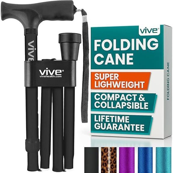 Vive Folding Cane: Foldable Walking Stick