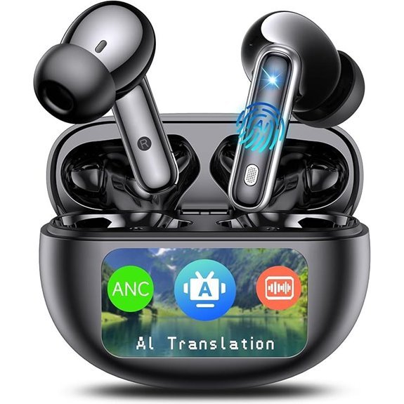 AI Translation Earbuds Real-Time 144 Languages IPX7