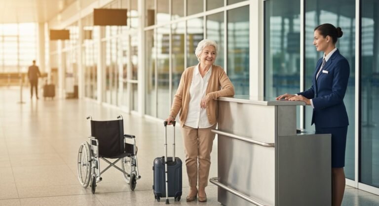 request senior airport assistance