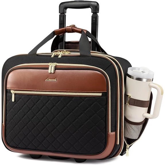 LOVEVOOK Rolling Laptop Bag 17.3 Inch with Wheels