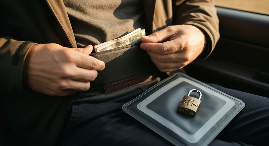 secure travel finances and documents