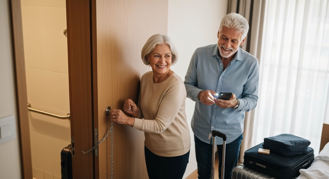 senior traveler hotel safety