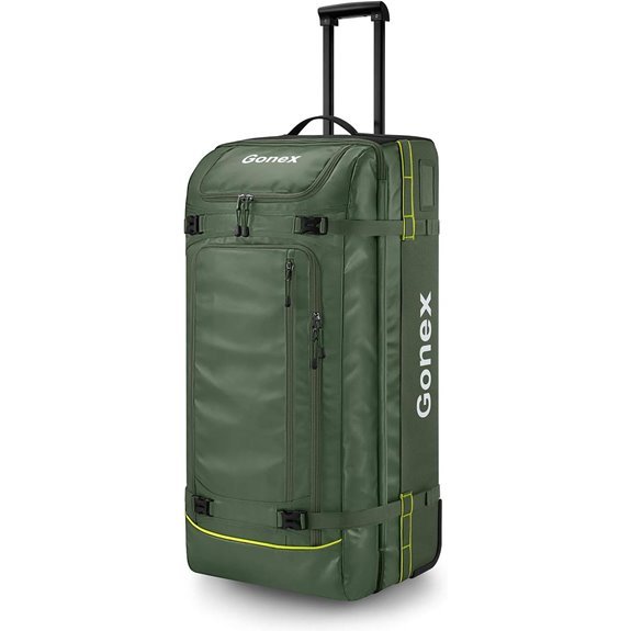 Gonex 100L Rolling Duffle Bag with Wheels Olive