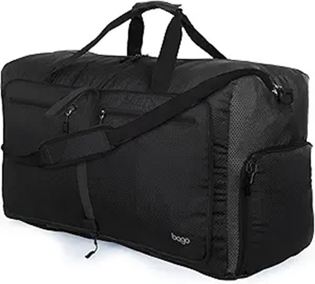 Bago 80L Foldable Duffel Bag with Shoe Compartment