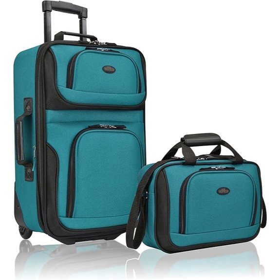 U.S. Traveler Rio Lightweight Softside Carry-On Teal
