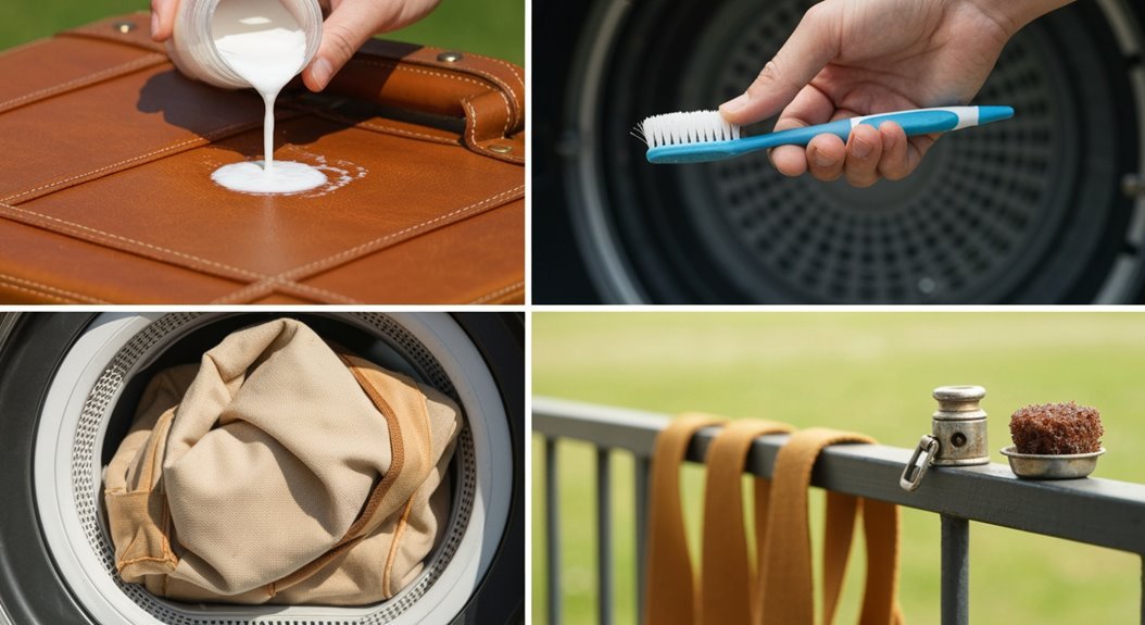 travel bag cleaning tips