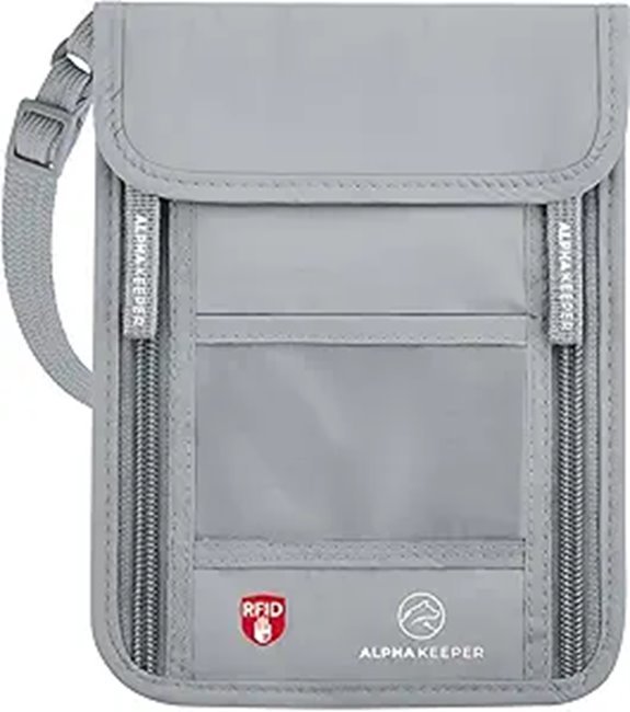 Neck Wallet Travel Pouch for Passport & Documents