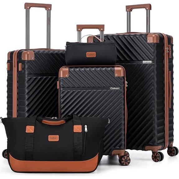 5-Piece TSA Lock Luggage Set with Spinner Wheels