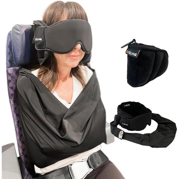 3-in-1 Airplane Sleep Support with Memory Foam Pillow