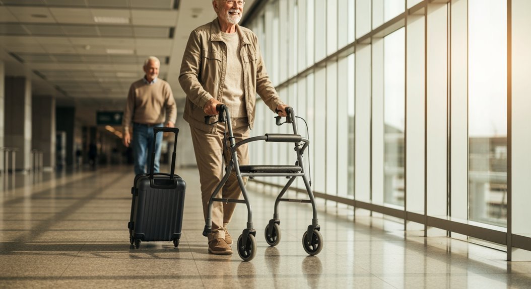 walker travel tips seniors
