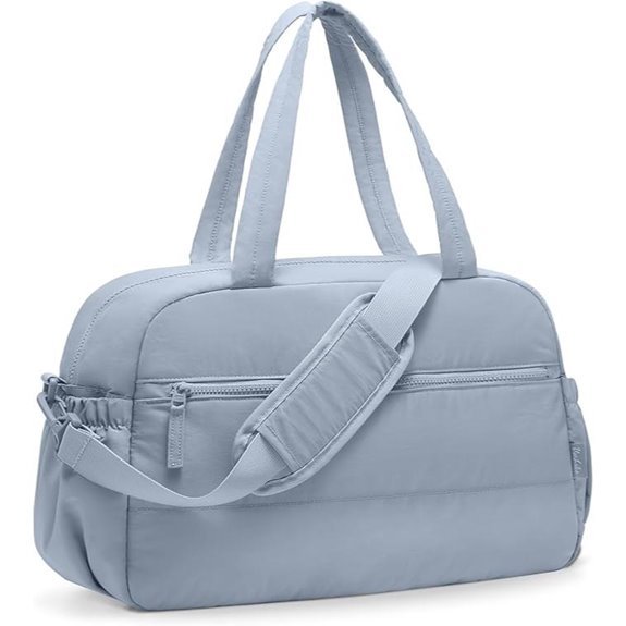 Women’s Water-Resistant Gym Duffel Bag with Wet Pocket